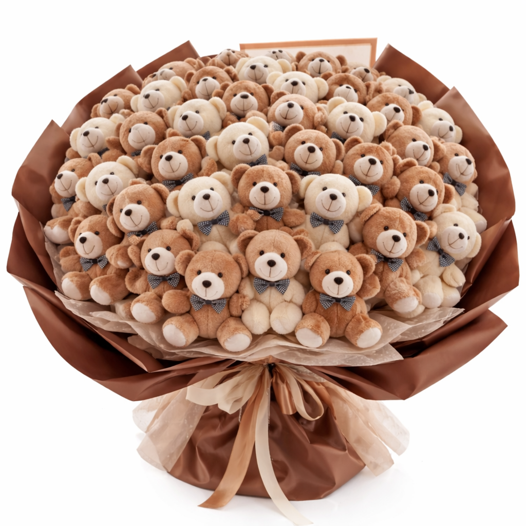 Buchet 51 Ursuleti Luxury – Declaratie de Dragoste Impresionanta