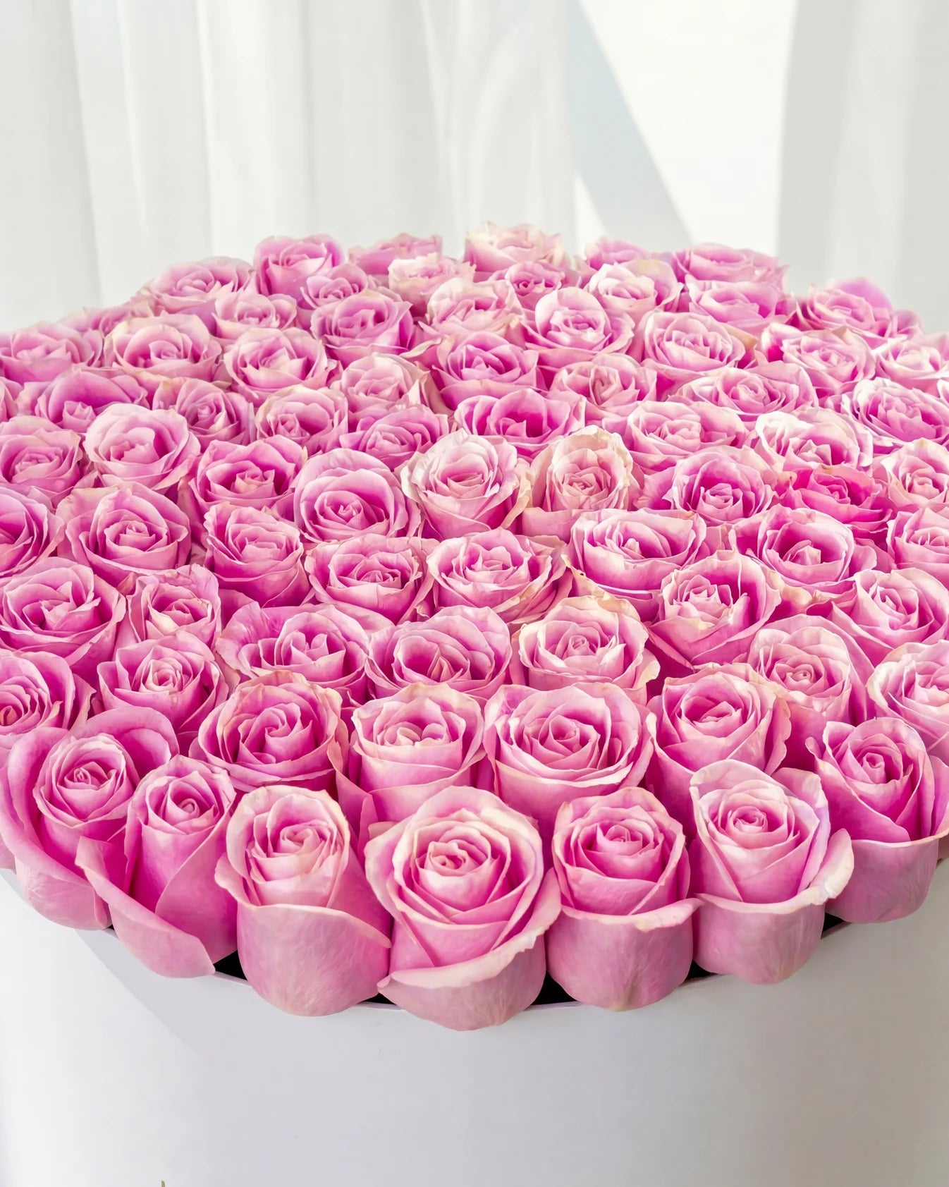 BLOOME Pink Infinity – cutie premium cu trandafiri roz