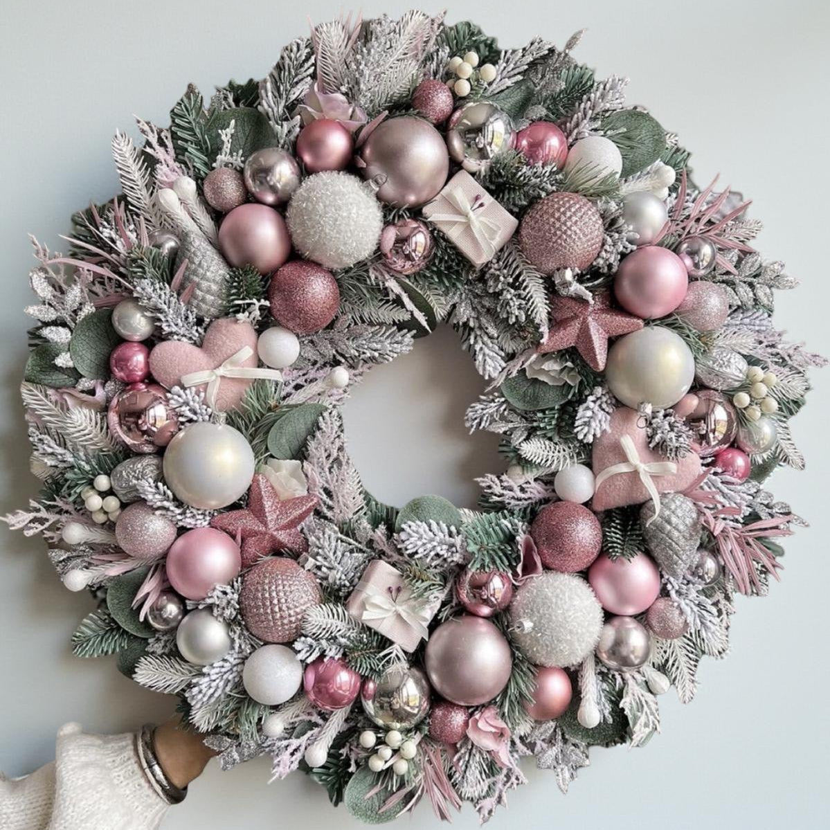 Coronita Glamour Roz & Argintiu