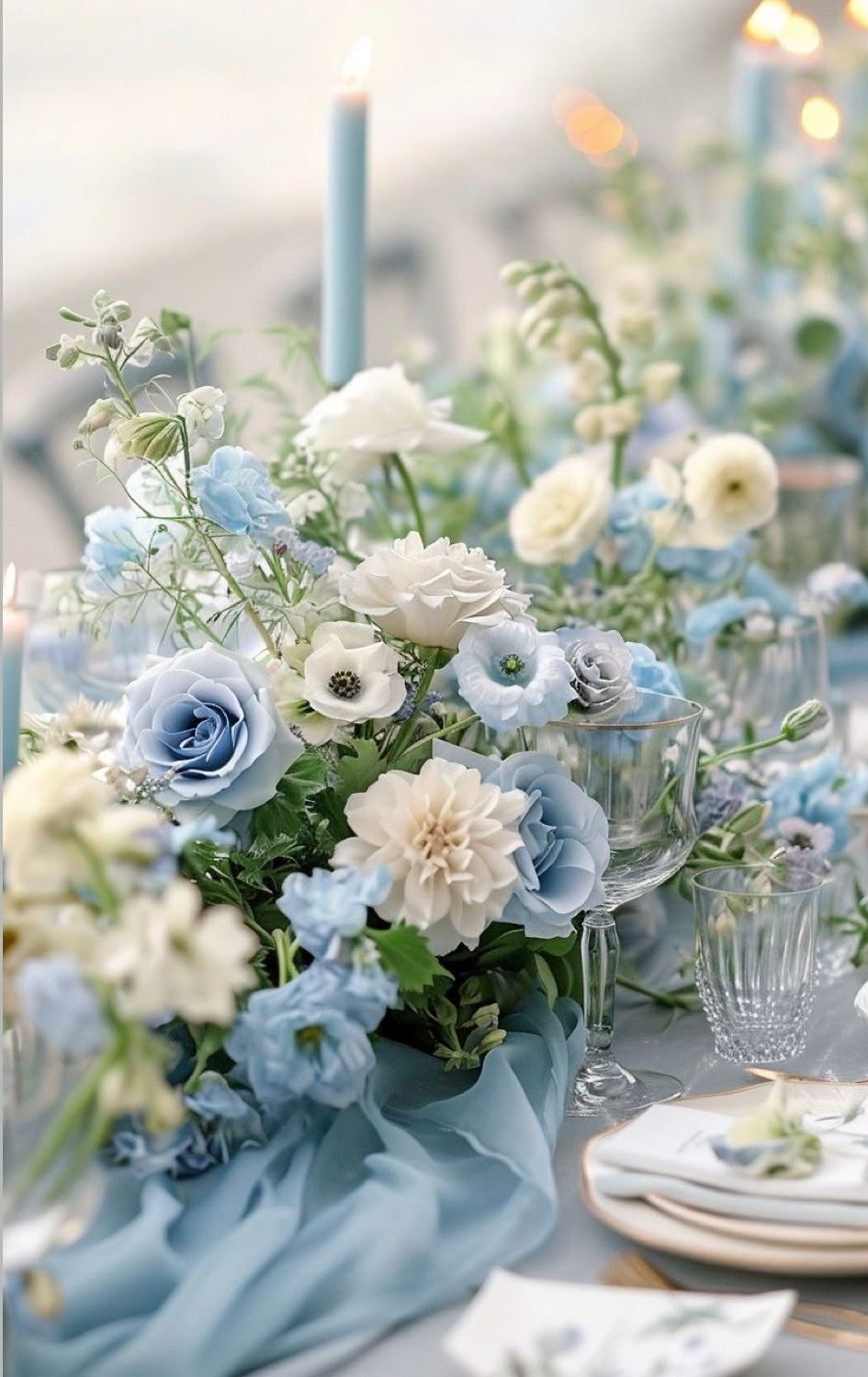 Blue Serenity Table Arrangement