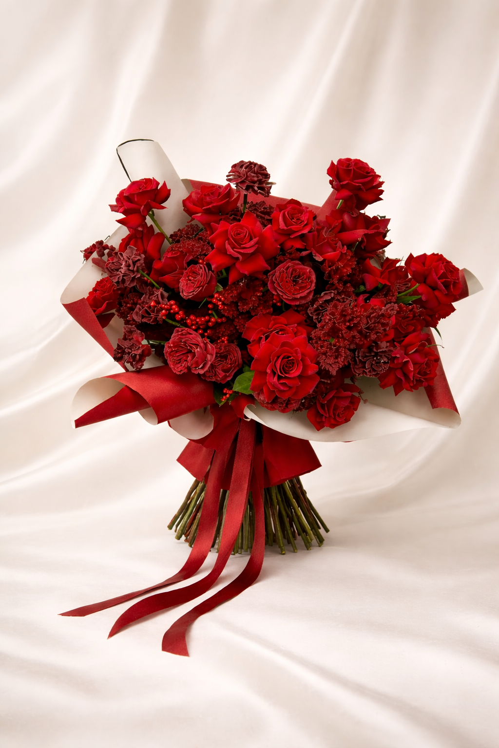 Buchet de flori „Passion Rouge” – Trandafiri roșii pentru Valentine’s Day