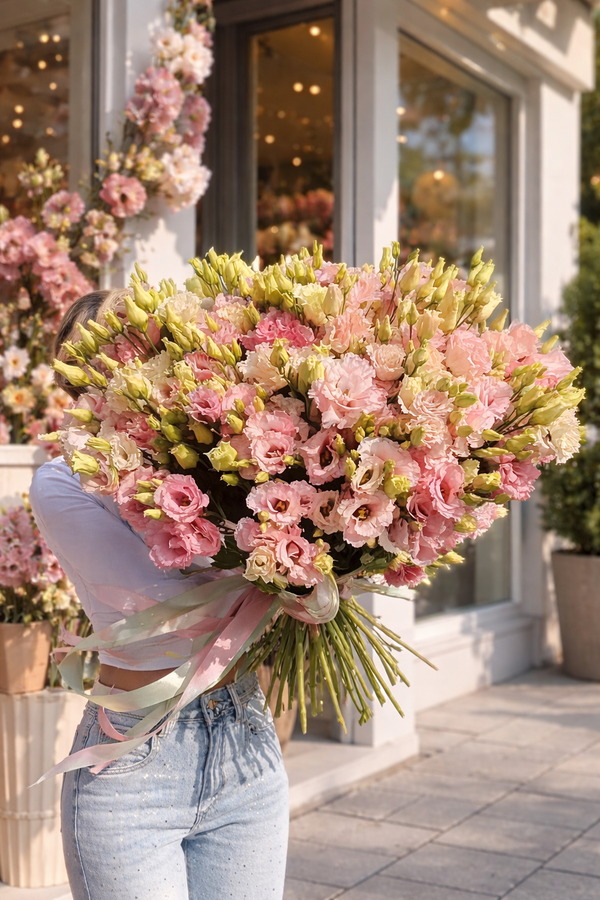 Buchet Lisianthus Pastel Premium