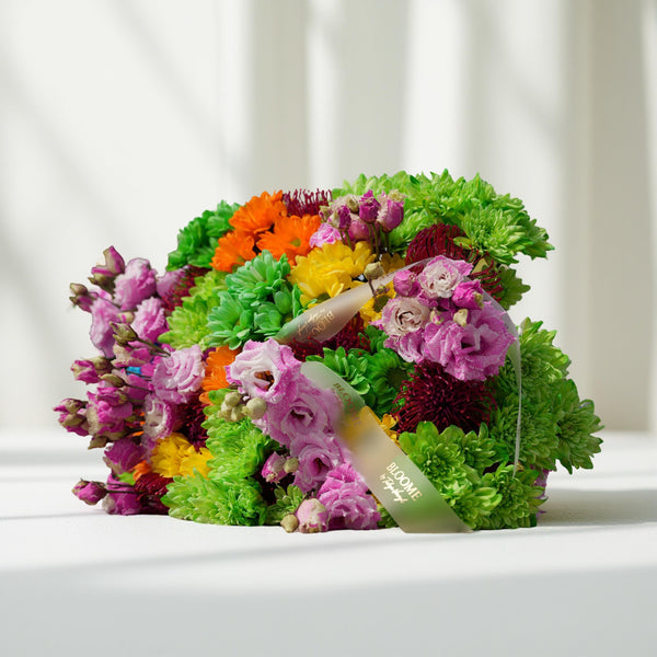 Buchet Exotic cu Lisianthus & Crizanteme