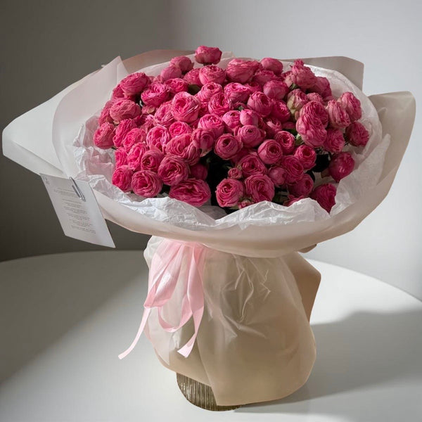 Buchet Luxury cu Trandafiri Roz Intens
